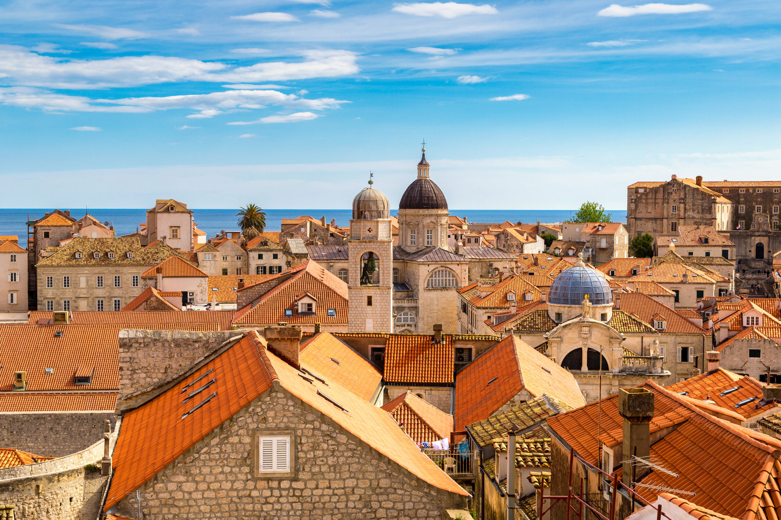 View at Old city Dubrovnik in a beautiful summer day, Croatia